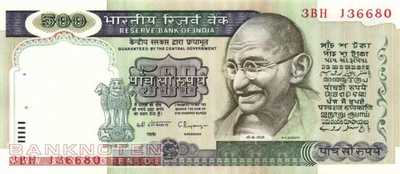 Indien - 500  Rupees (#087c_UNC)