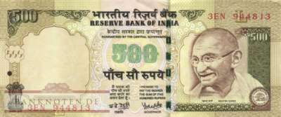 Indien - 500  Rupees (#099m_VF)