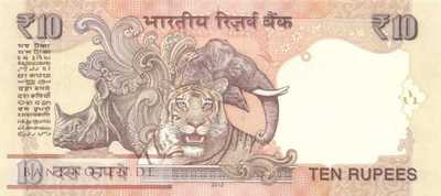 Indien - 10  Rupees (#102c_UNC)