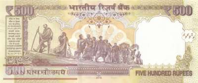 Indien - 500  Rupees (#106y_UNC)