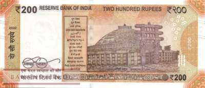 Indien - 200  Rupees (#113s_UNC)