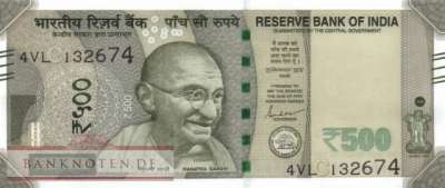 Indien - 500  Rupees (#114an_UNC)