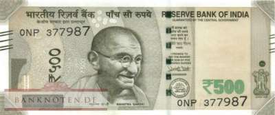 Indien - 500  Rupees (#114h_UNC)