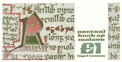 Irland - 1  Pound - Ersatzbanknote (#070dR-8803_AU)