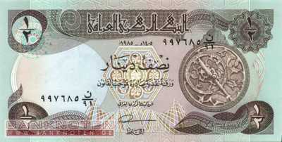 Irak - 1/2  Dinar (#068a-85_UNC)