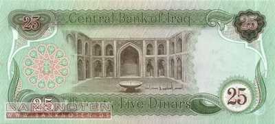 Irak - 25  Dinars (#072-82_UNC)