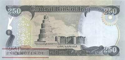 Irak - 250  Dinars (#097a_UNC)