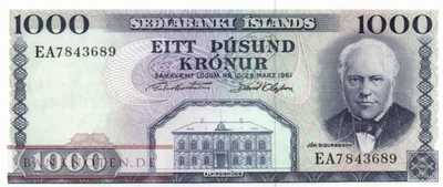 Island - 1.000  Kronur (#046-U42_UNC)