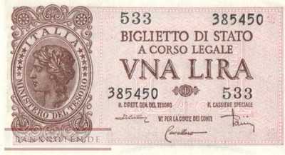 Italien - 1  Lira (#029c_UNC)
