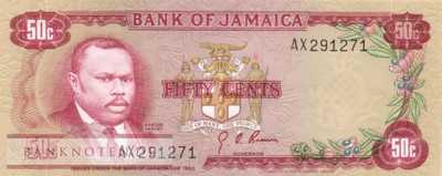 Jamaica - 50  Cents (#053a_UNC)