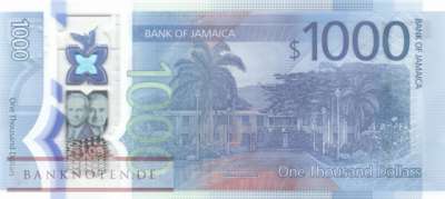 Jamaica - 1.000  Dollars (#099a_UNC)