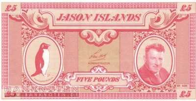 Jason Islands - 5  Pounds - Privatausgabe (#903_UNC)