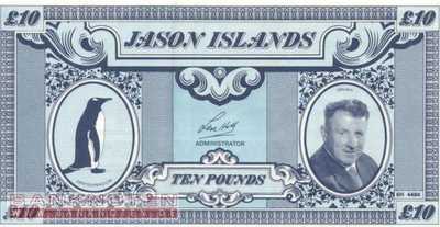 Jason Islands - 10  Pounds - Privatausgabe (#904_UNC)