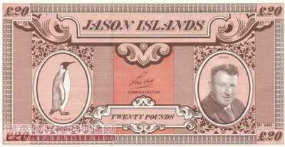 Jason Islands - 20  Pounds - Privatausgabe (#905_UNC)
