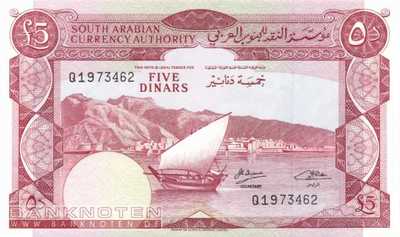 Jemen Democratic Republic - 5  Dinars (#004b_UNC)