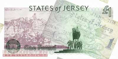 Jersey - 1  Pounds - 50 Jahre Befreiung (#025a_UNC)