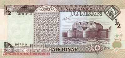 Jordan - 1/2  Dinar (#028b_UNC)