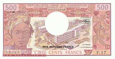 Kamerun - 500  Francs (#015d-83_UNC)