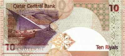 Qatar - 10  Riyals (#022_UNC)