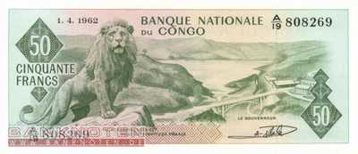 Kongo, Demokratische Republik - 50  Francs (#005a-62_UNC)