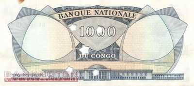 Kongo, Demokratische Republik - 1.000  Francs (#008aP_AU)