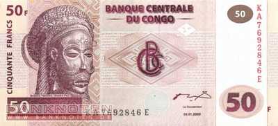 Kongo, Demokratische Republik - 50  Francs (#091A_UNC)