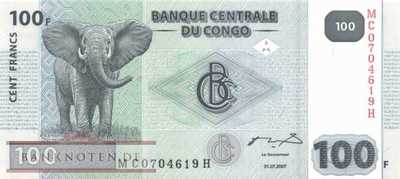 Kongo, Demokratische Republik - 100  Francs (#098a_UNC)