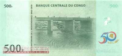 Kongo, Demokratische Republik - 500  Francs (#100a_UNC)
