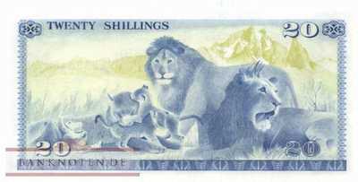 Kenia - 20  Shillings (#017_UNC)