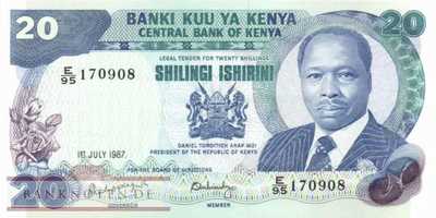 Kenia - 20  Shillings (#021f_UNC)