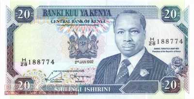 Kenia - 20 Shillings (#025e_UNC)