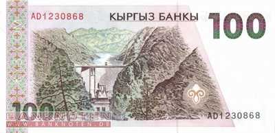 Kirgistan - 100  Som (#012a_UNC)