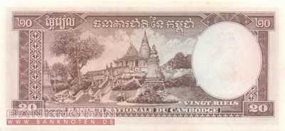 Cambodia - 20  Riels (#005d_UNC)