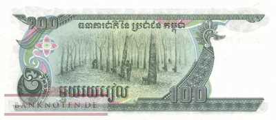 Kambodscha - 100  Riels (#036a_UNC)