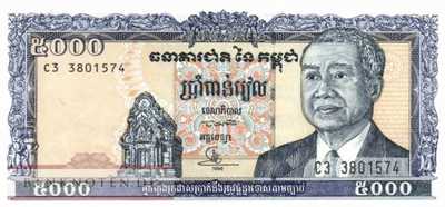 Kambodscha - 5.000  Riels (#046b-U16_UNC)