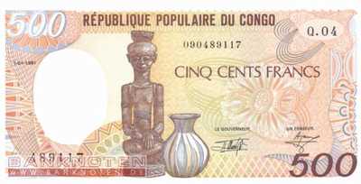 Kongo - 500  Francs (#008d_UNC)