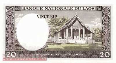 Laos - 20  Kip (#011b_UNC)