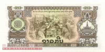 Laos - 20  Kip (#021a_UNC)