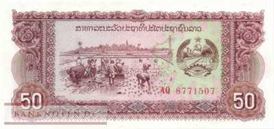 Laos - 50  Kip (#029b_UNC)