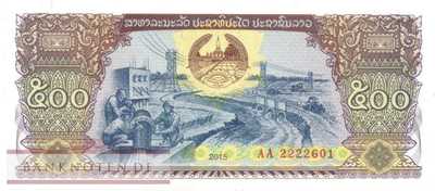 Laos - 500  Kip (#031b_UNC)