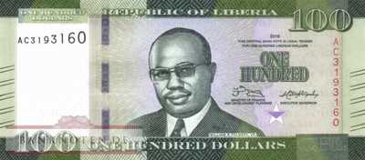 Liberia - 100  Dollars (#035a_UNC)