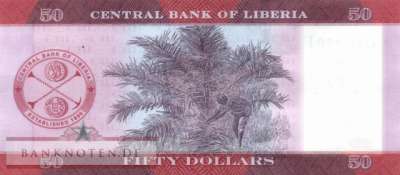 Liberia - 50  Dollars (#040a_UNC)
