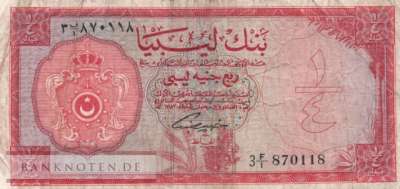 Libyen - 1/4  Pound (#023a_F)