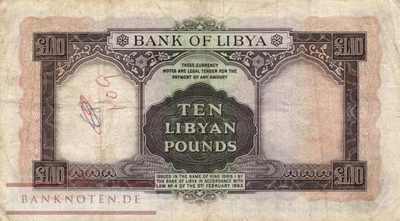 Libyen - 10  Pounds (#027_VG)