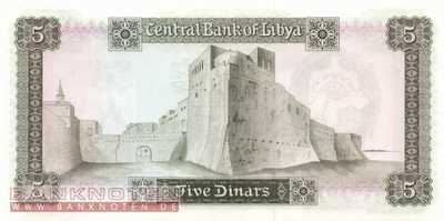Libyen - 5  Dinars (#036b_UNC)