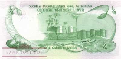 Libyen - 1/4  Dinar (#042Ab_UNC)