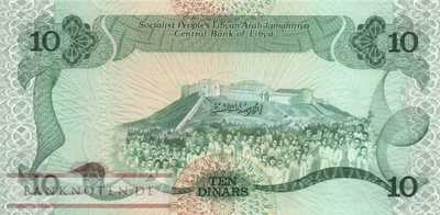 Libyen - 10  Dinars (#051_UNC)
