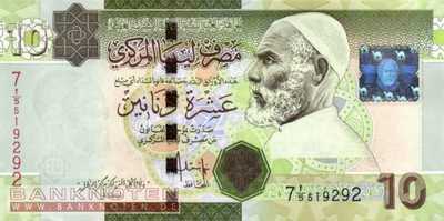 Libyen - 10  Dinars (#073_UNC)