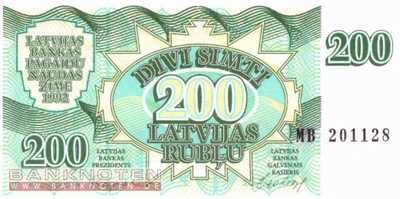 Lettland - 200  Rublis (#041_UNC)