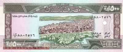 Libanon - 500  Livres (#068_UNC)